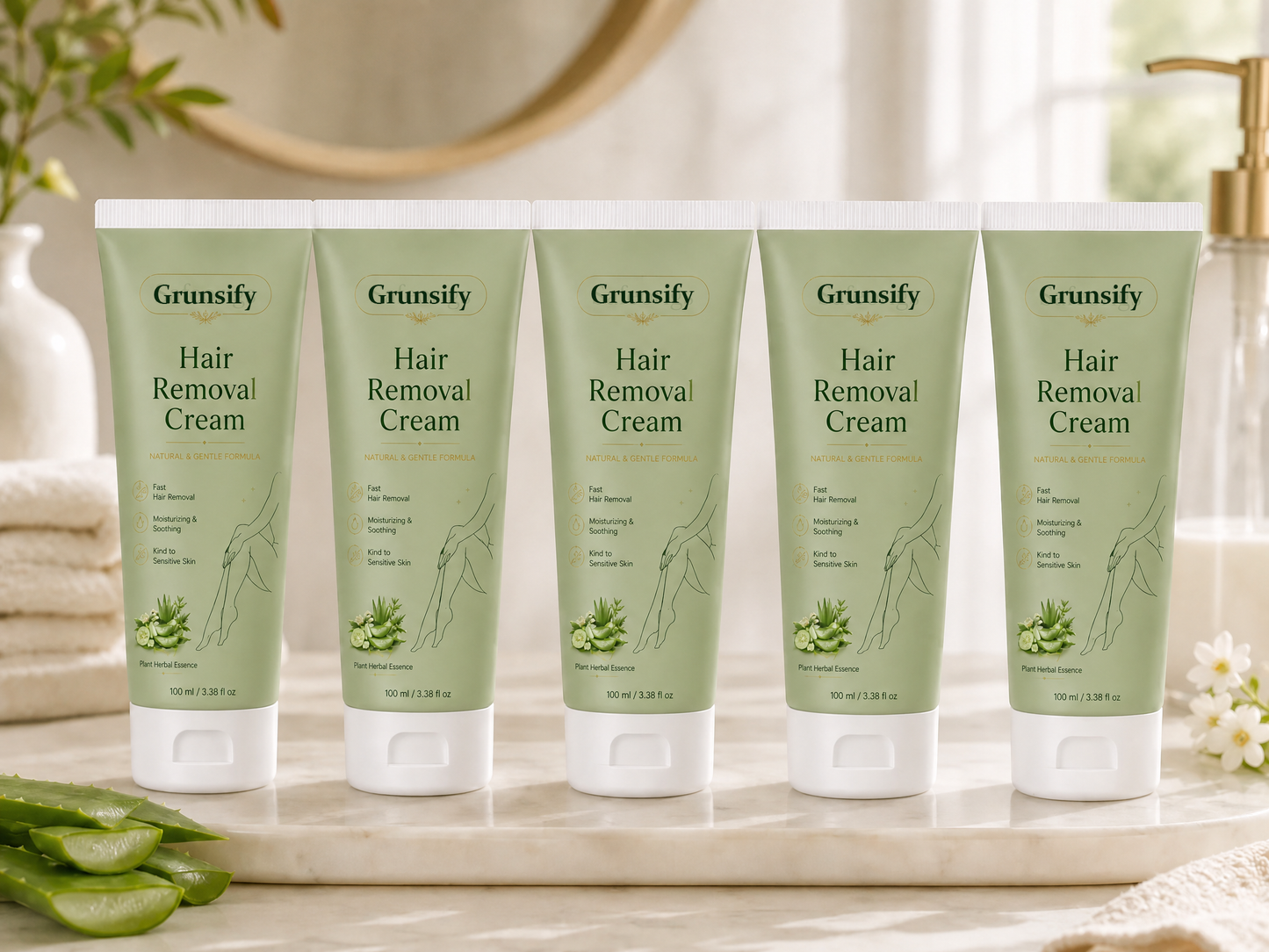 🔥Last Day 50% OFF 👨⚕️ Natural Gentle Hair Removal Cream | For Women & Men, Sensitive Skin