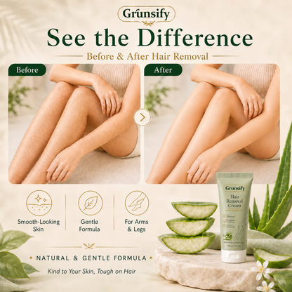 🔥Last Day 50% OFF 👨‍⚕️ Natural Gentle Hair Removal Cream | For Women & Men, Sensitive Skin