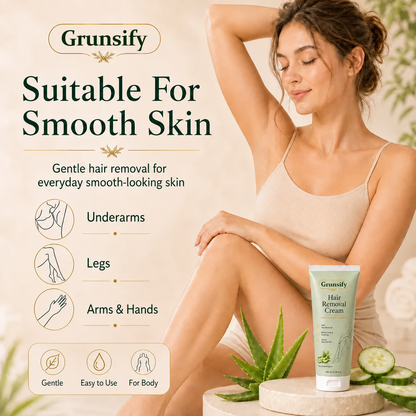 🔥Last Day 50% OFF 👨‍⚕️ Natural Gentle Hair Removal Cream | For Women & Men, Sensitive Skin