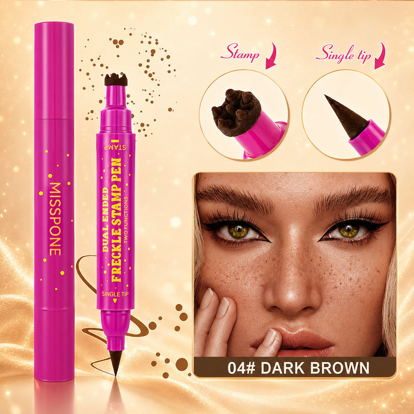👑 3-in-1 Waterproof Freckle Stamp Pen & Fine-Tip Liner