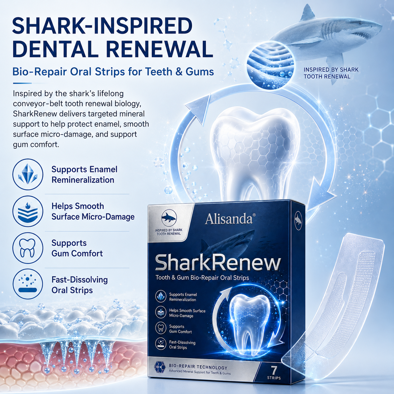 🔥 [BOGO] Alisanda® SharkRenew Bio-Mineral Tooth Repair Gel