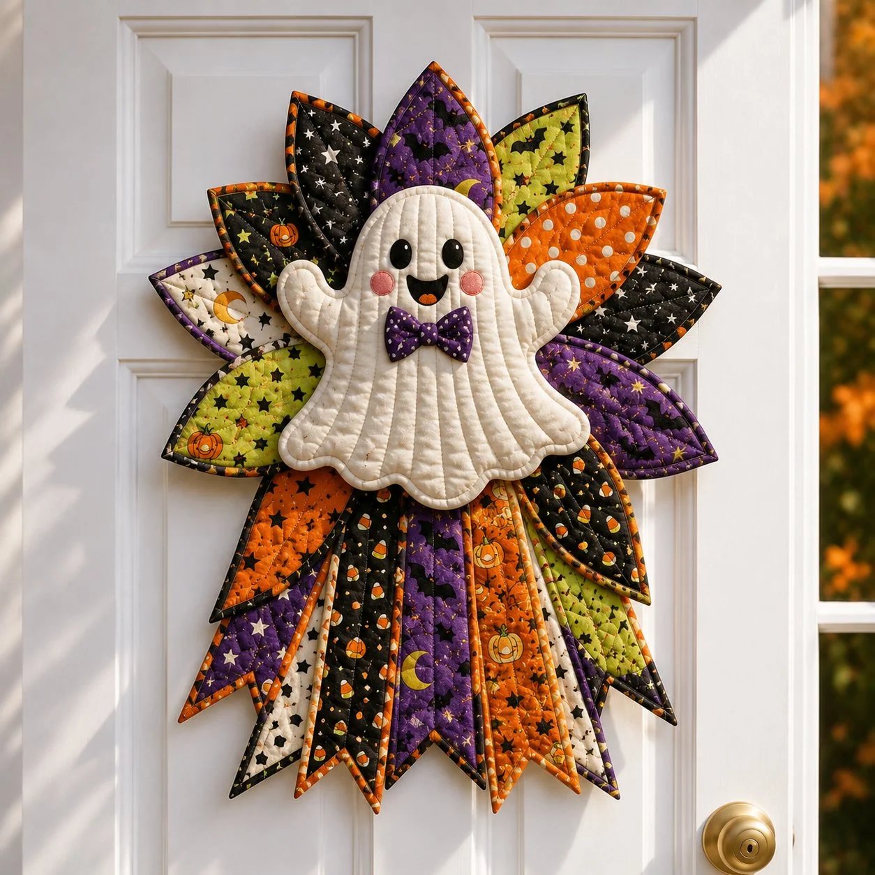 🎃 Beginner-Friendly Oversized Halloween Character Quilted Door Hanger Sewing Kit | Complete Kit with All Tools & Step-by-Step Guide Included 💕