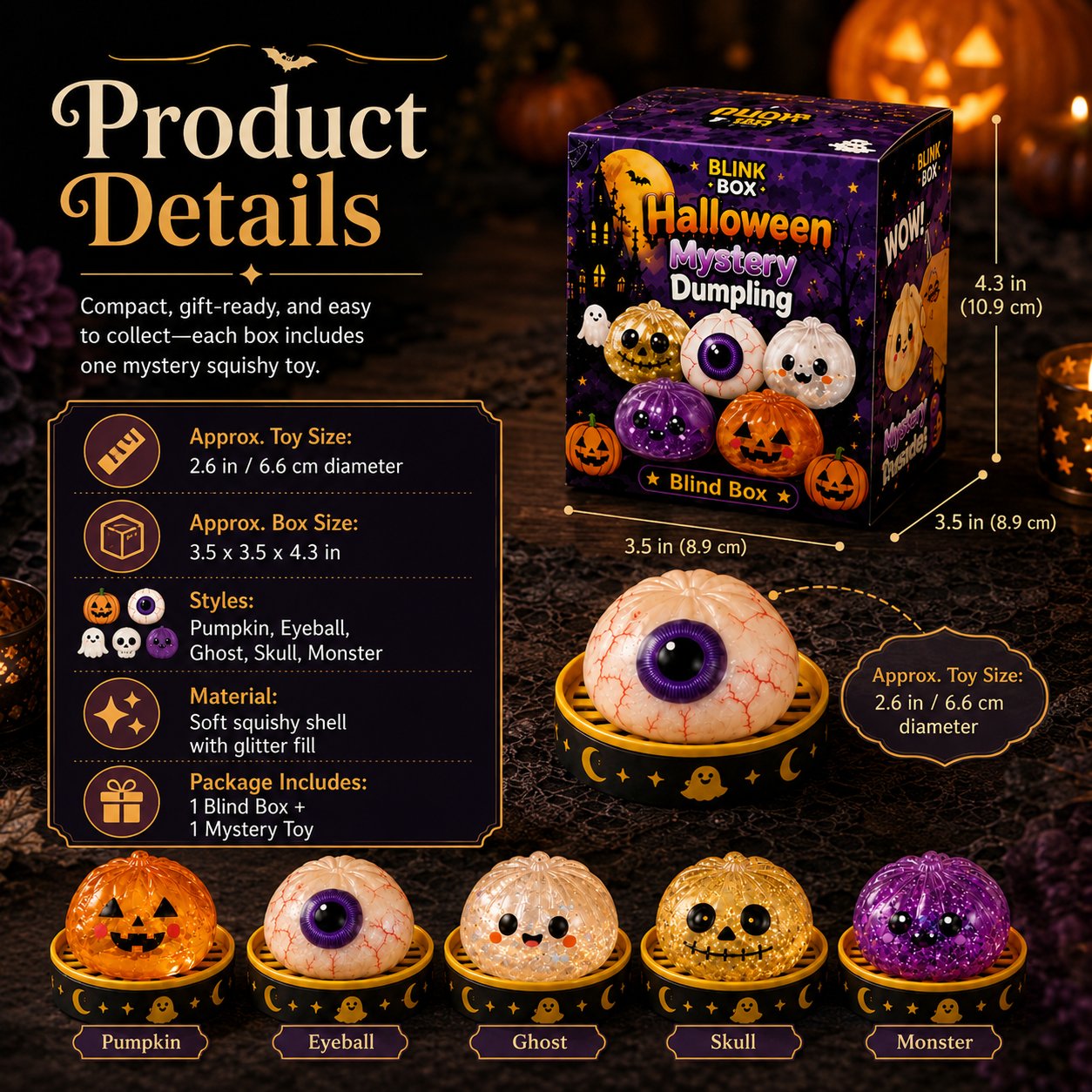 Halloween Stress-Relief Toy Gift Set