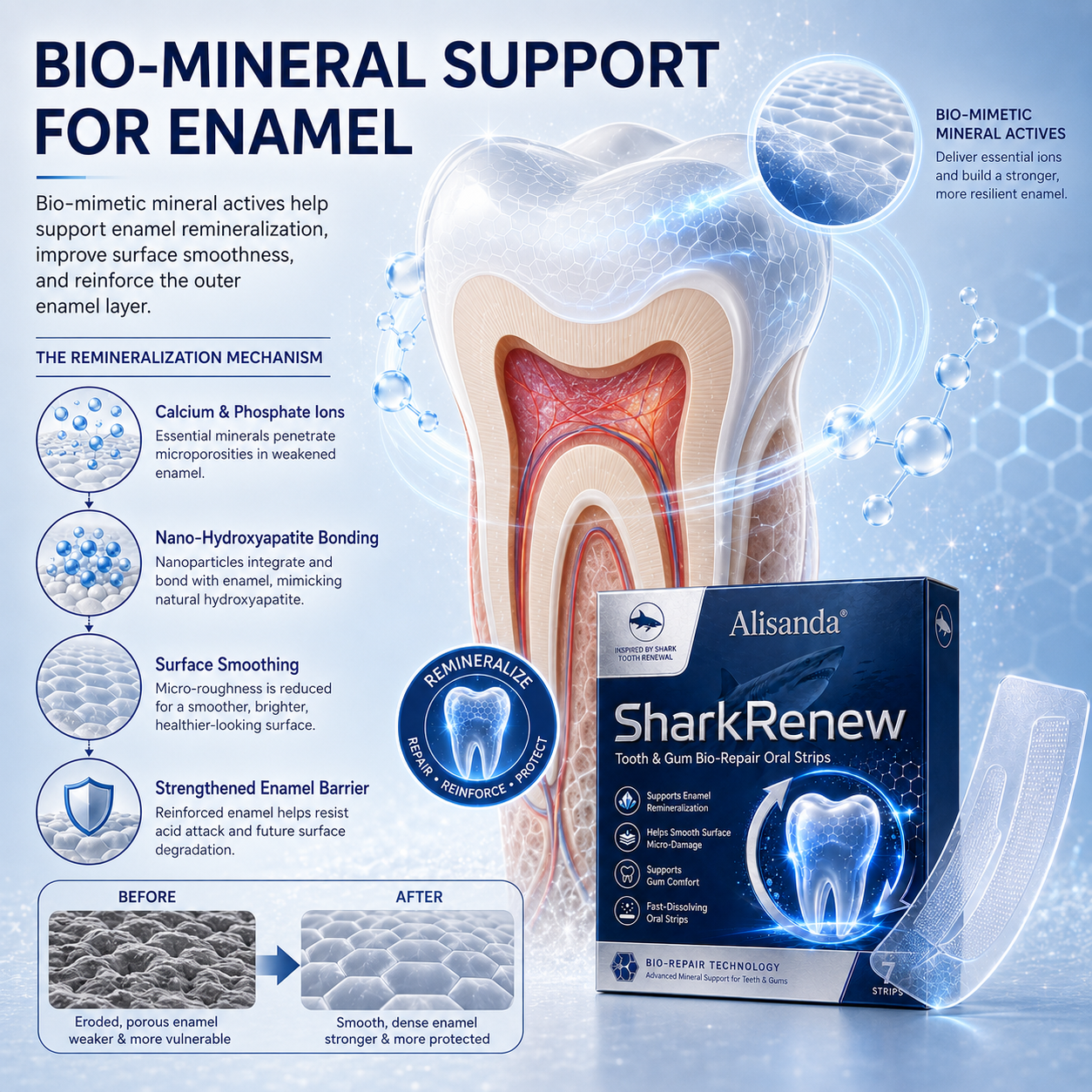 🔥 [BOGO] Alisanda® SharkRenew Bio-Mineral Tooth Repair Gel
