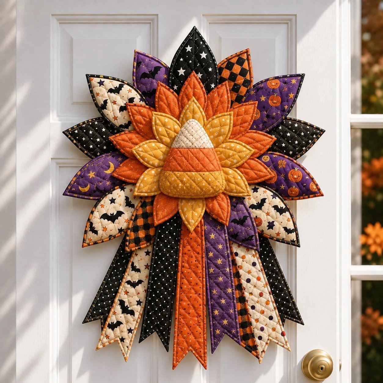 🎃 Beginner-Friendly Oversized Halloween Character Quilted Door Hanger Sewing Kit | Complete Kit with All Tools & Step-by-Step Guide Included 💕