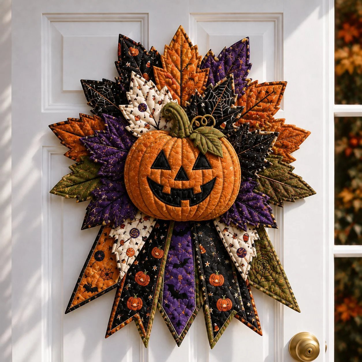 🎃 Beginner-Friendly Oversized Halloween Character Quilted Door Hanger Sewing Kit | Complete Kit with All Tools & Step-by-Step Guide Included 💕