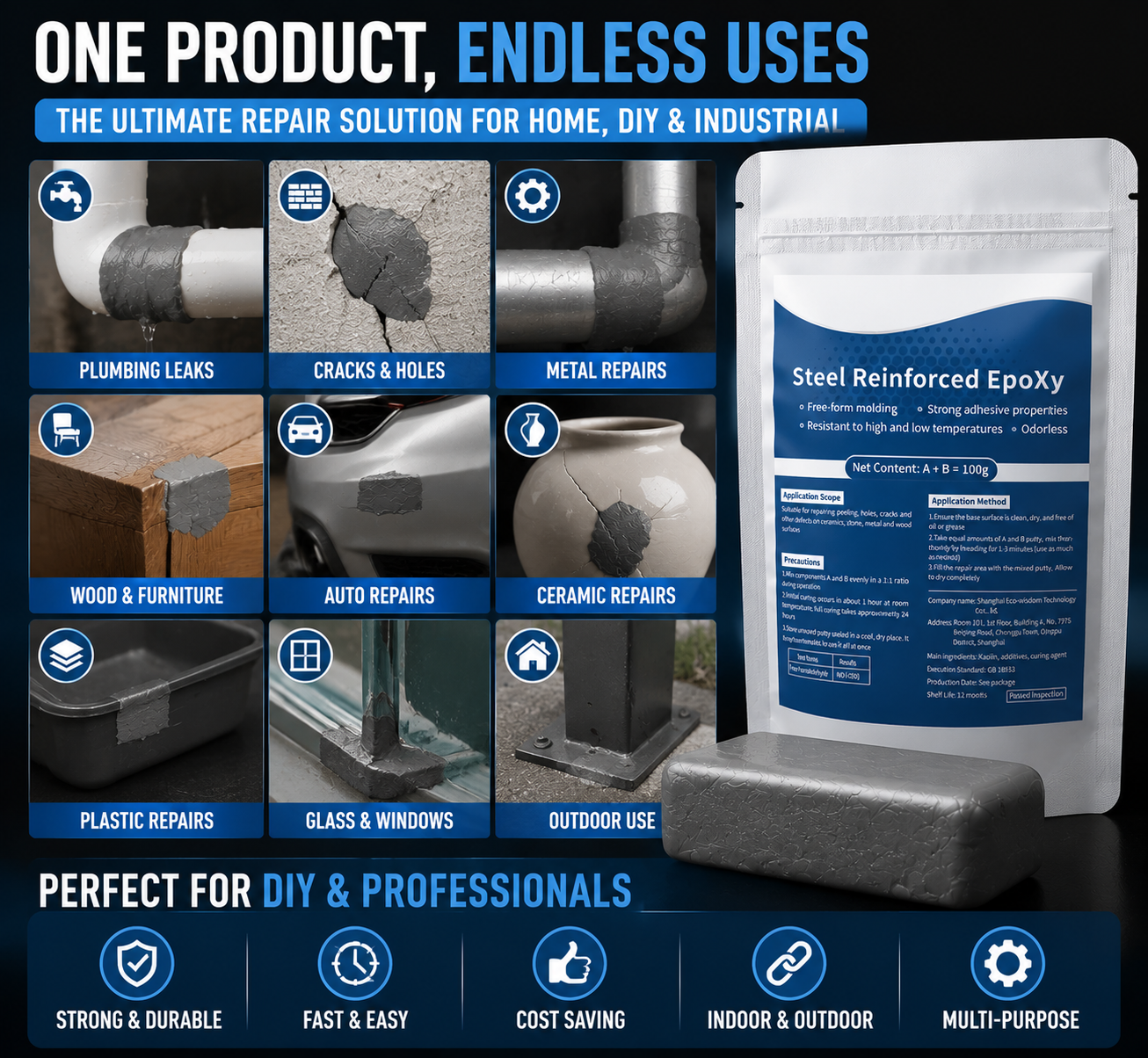 💥LAST DAY 49% OFF 💪🛠️ Multi-Purpose Repair Clay-FX
