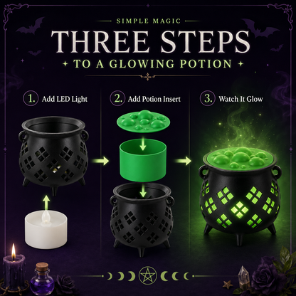 🧙‍♀️ Glowing Potion Cauldron Light
