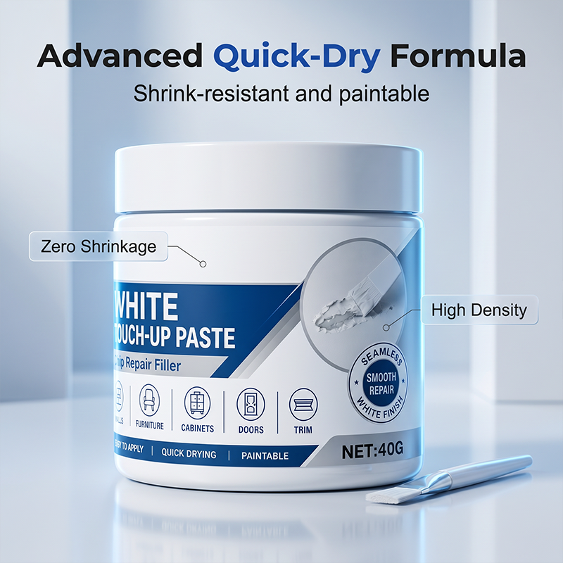 White Touch-Up Paste quick-dry formula