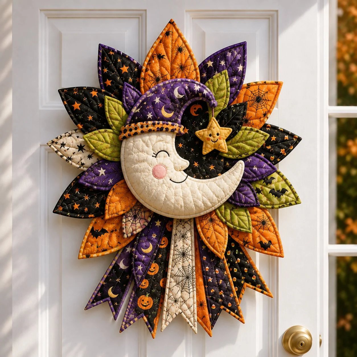 🎃 Beginner-Friendly Oversized Halloween Character Quilted Door Hanger Sewing Kit | Complete Kit with All Tools & Step-by-Step Guide Included 💕