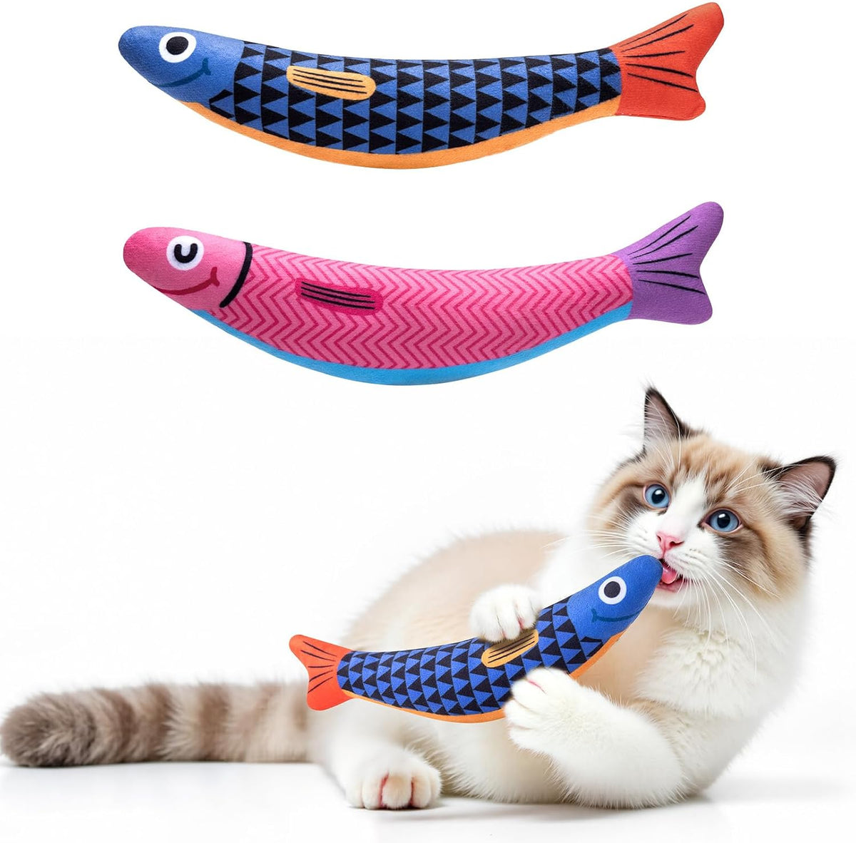 Catnip & Silvervine Fish Kicker Cat Toy