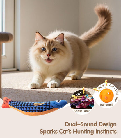 Catnip & Silvervine Fish Kicker Cat Toy