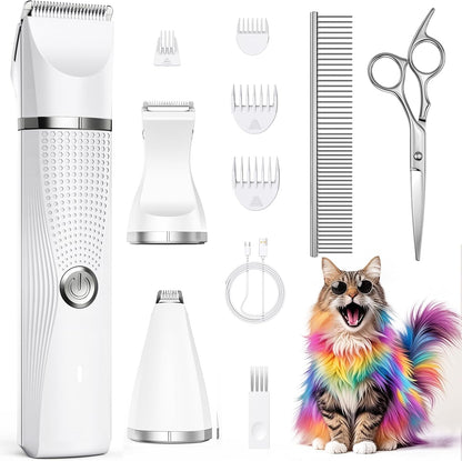 Cordless Pet Grooming Clippers Kit