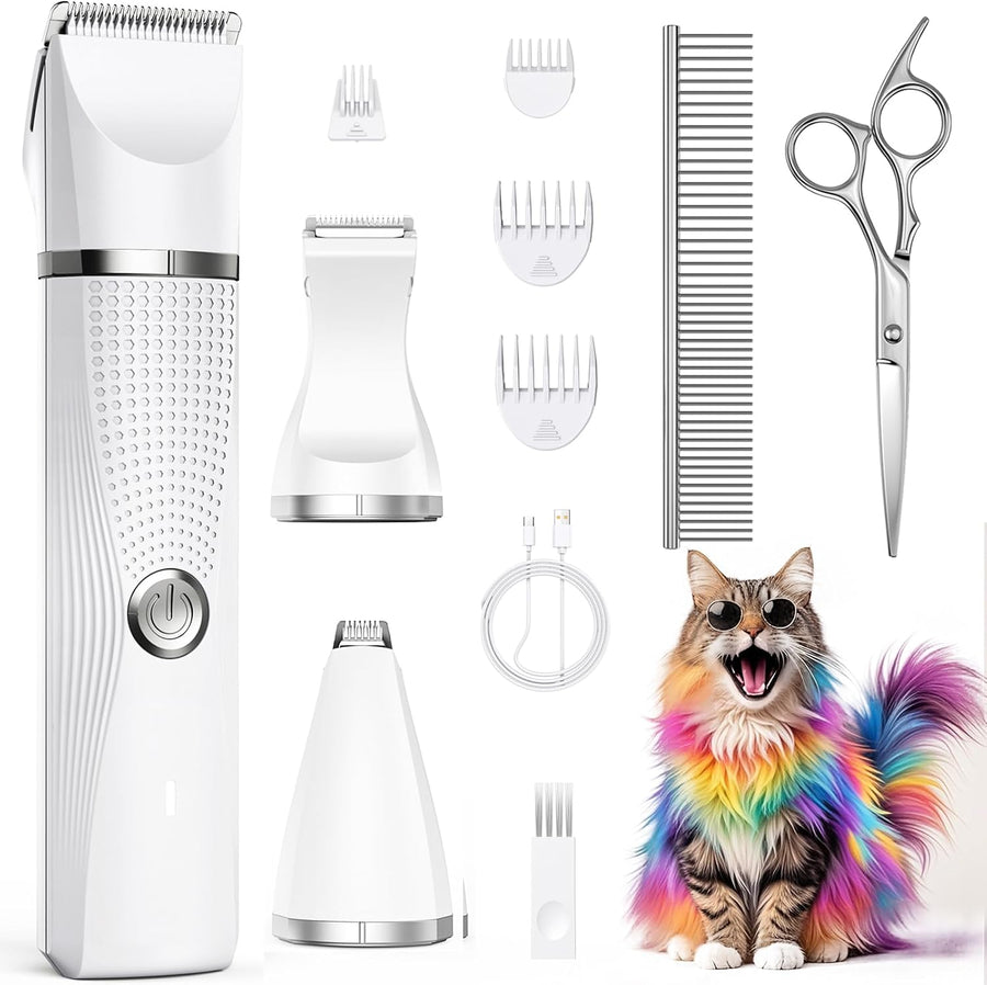 Cordless Pet Grooming Clippers Kit