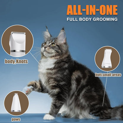 Cordless Pet Grooming Clippers Kit