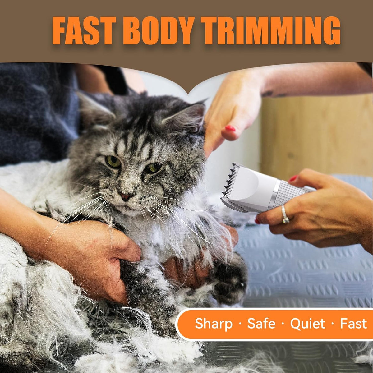 Cordless Pet Grooming Clippers Kit
