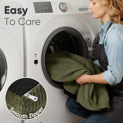 Corduroy Pet Sofa Bed with Washable Cover