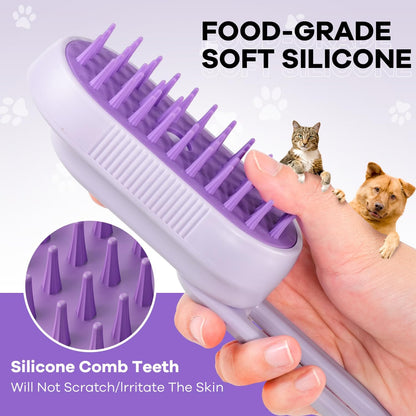 Foldable Mist Pet Shedding Brush