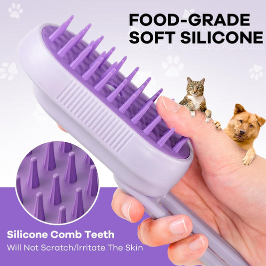 Foldable Mist Pet Shedding Brush