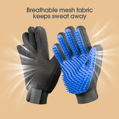 Gentle Pet Grooming Glove Pair