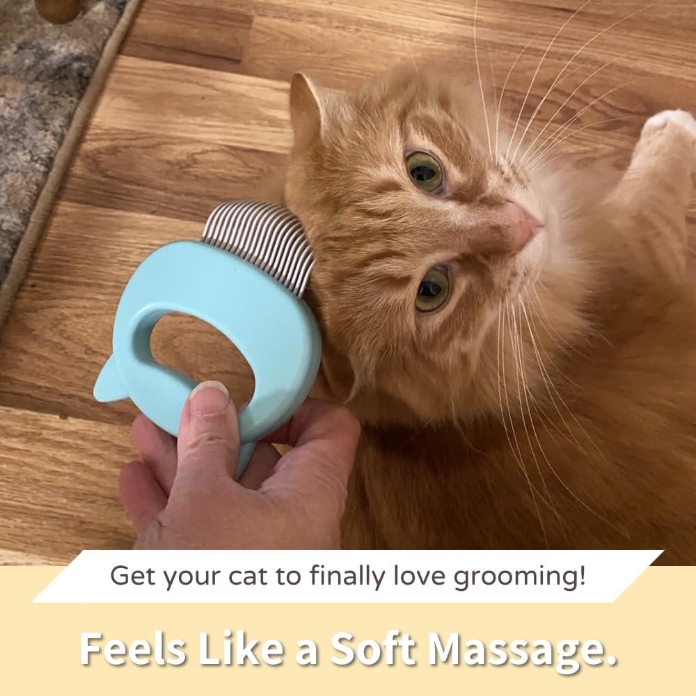 Massaging Cat Deshedding Comb