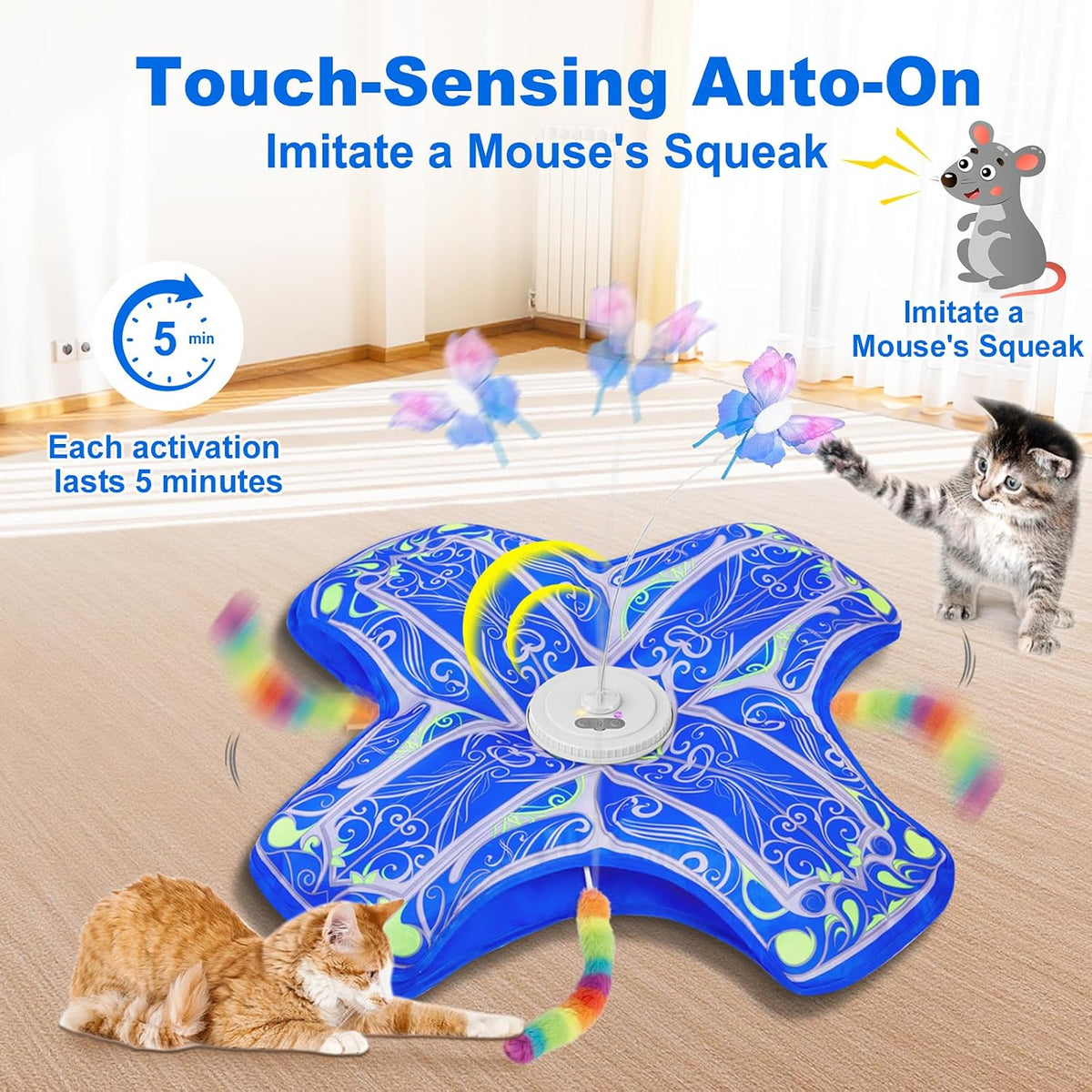 Rechargeable Hide-and-Seek Cat Tunnel Toy