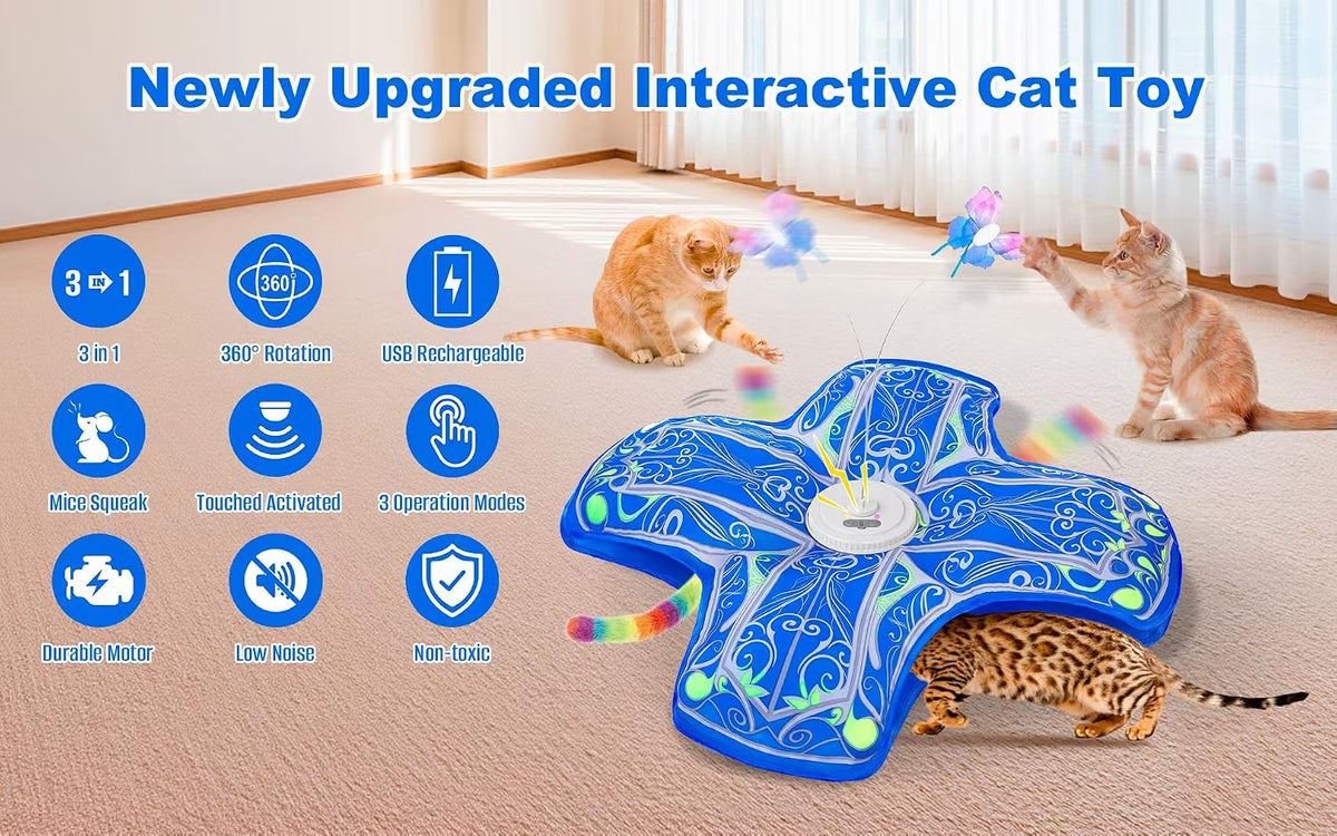 Rechargeable Hide-and-Seek Cat Tunnel Toy