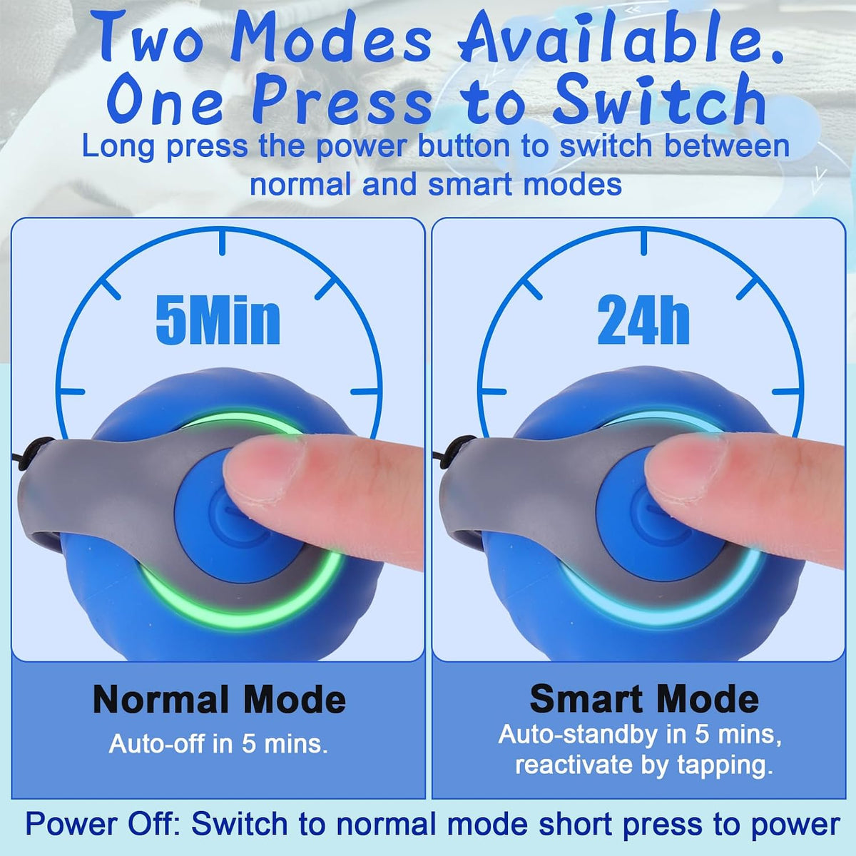 Rechargeable Interactive Cat Toy Ball with 3 Tails