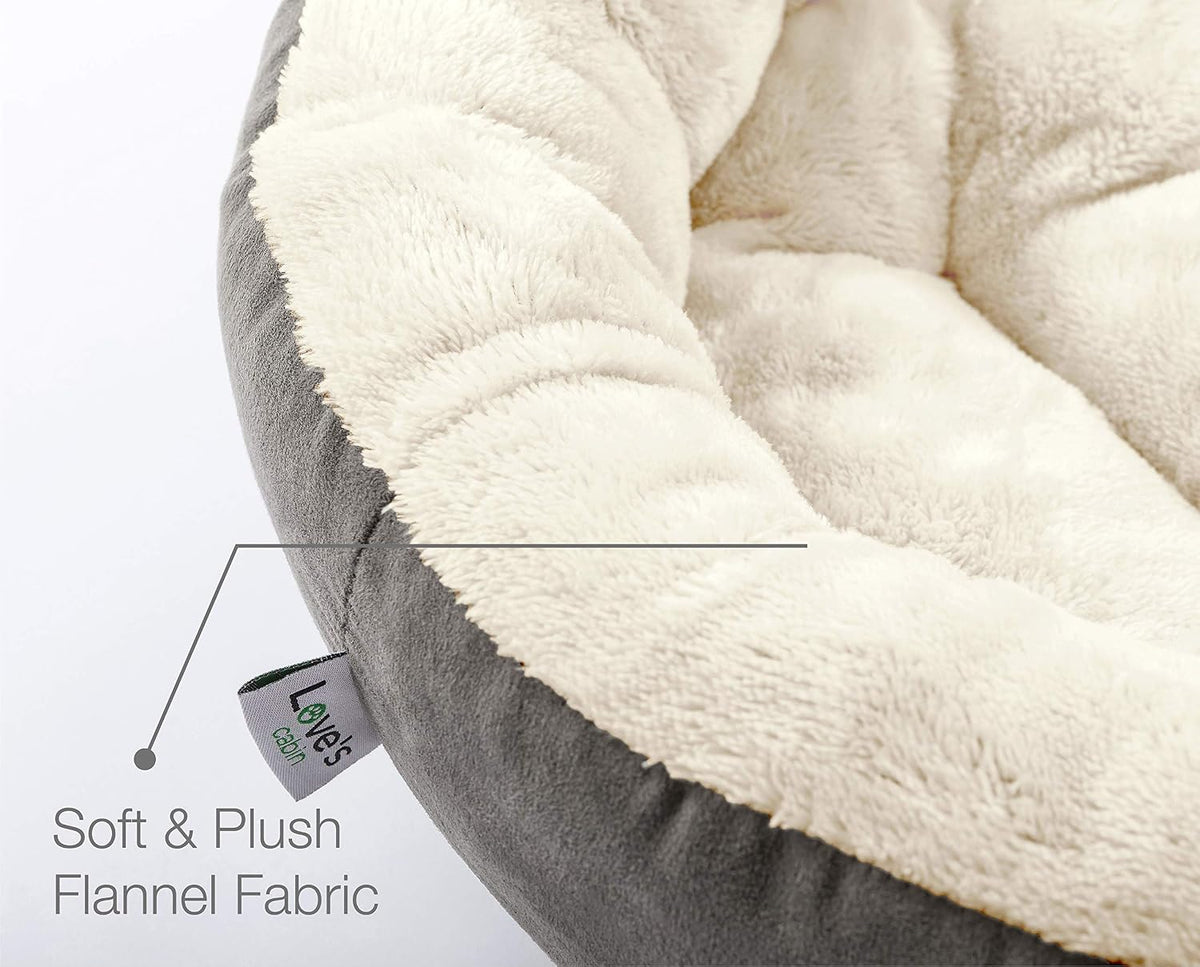 Round Donut Cat & Small Dog Cushion Bed