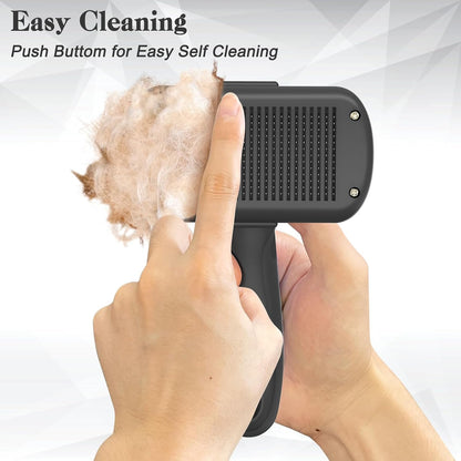 Self-Cleaning Cat Shedding Brush