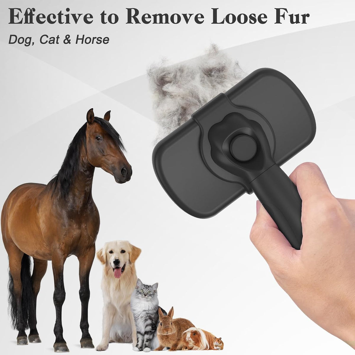 Self-Cleaning Cat Shedding Brush