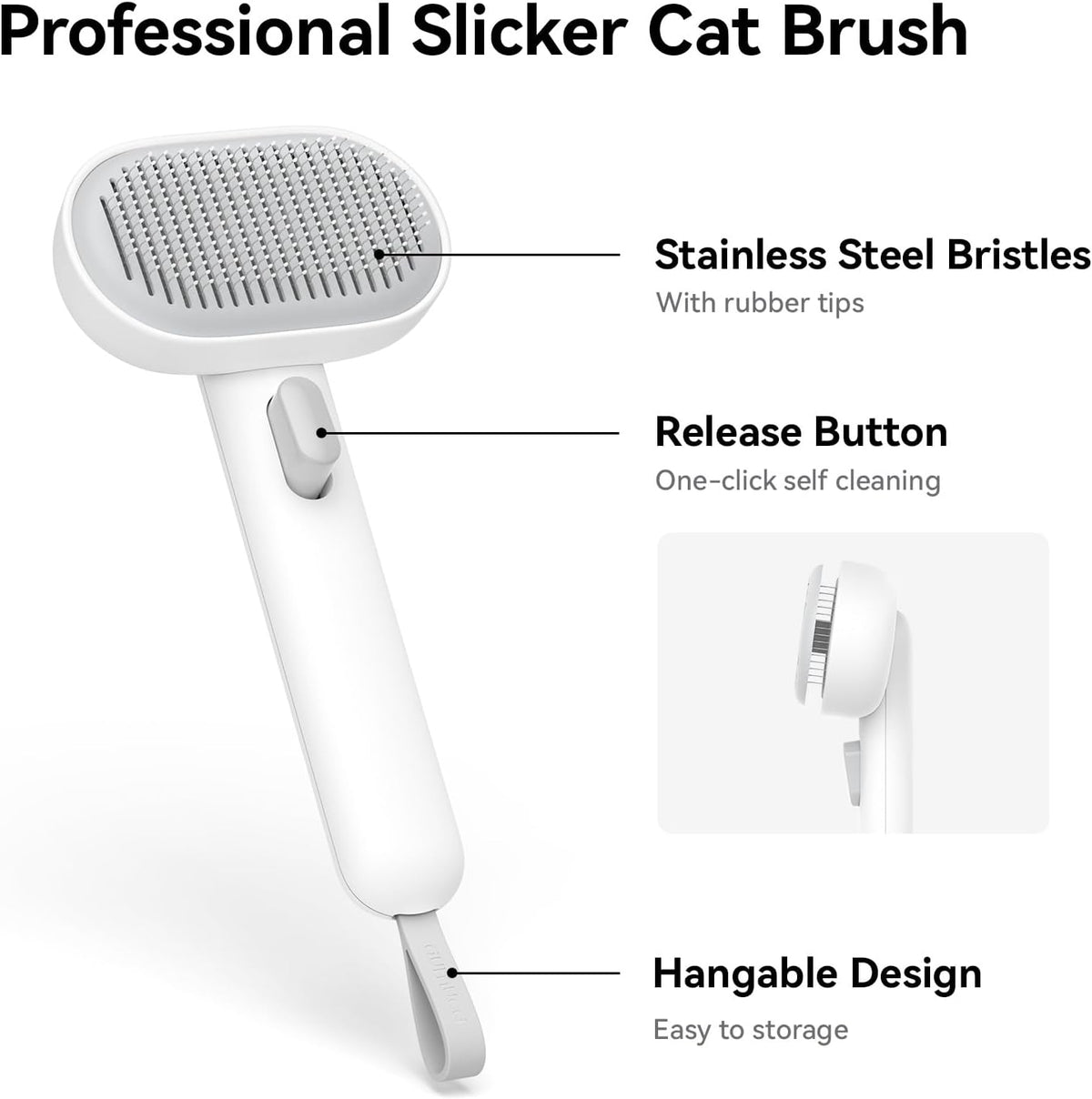 Self-Cleaning Pet Slicker Brush