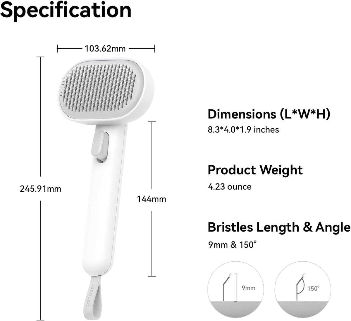 Self-Cleaning Pet Slicker Brush