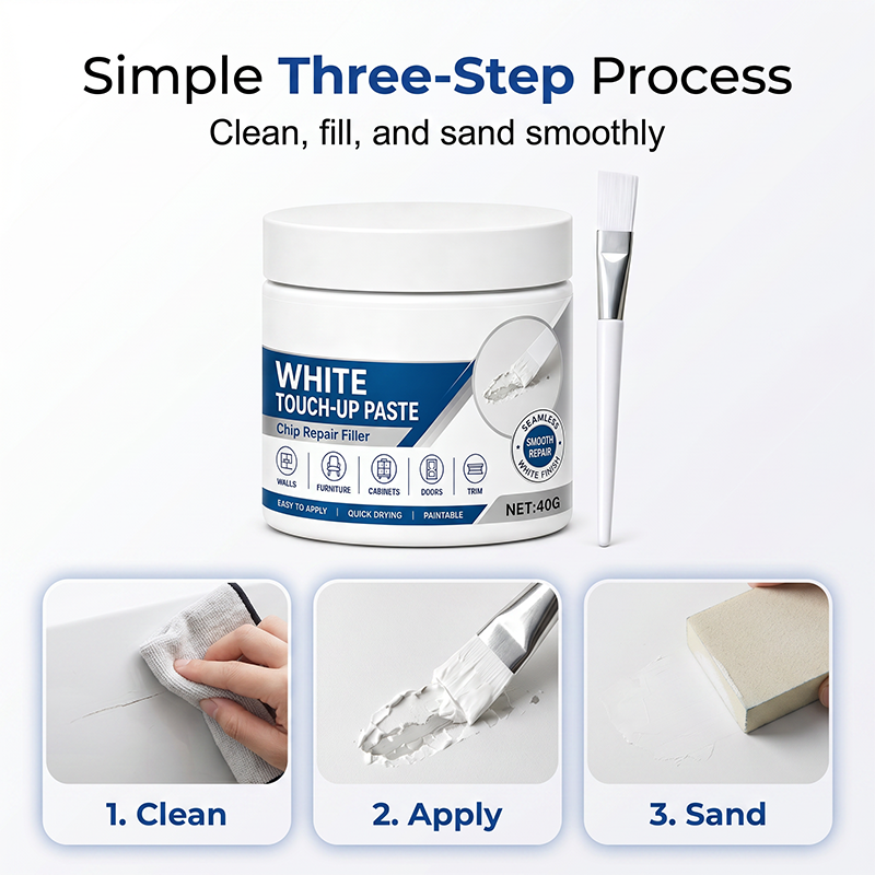 🔥LAST DAY Buy 1 Get 1 Free🔥White Furniture Touch-Up Paste with Brush